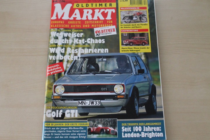 Deckblatt Oldtimer Markt (12/1996)
